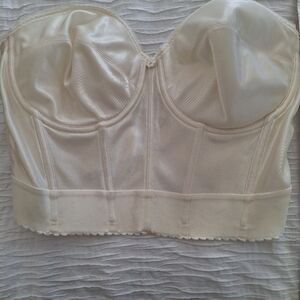 Dominique Cream Satin Bustier